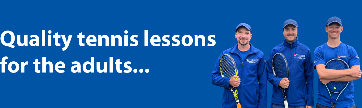 Quality tennis lessons for the adults...